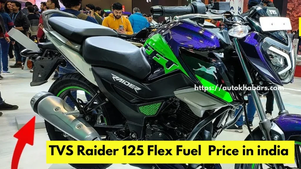 TVS Raider 125 Flex Fuel  Price in india 